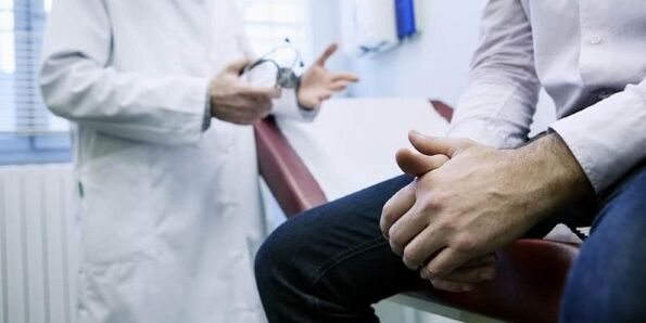 Návštěva lékaře pro prostatitidu
