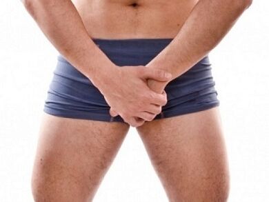 Bolest v oblasti genitálií a varlat s nezánětlivou formou prostatitidy
